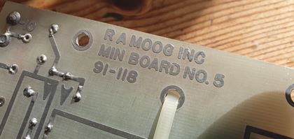 Moog-Early R A Minimoog Power Board #5 